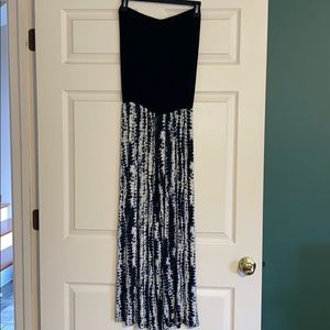 black and tie dye jump suit